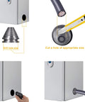 Rubber Grommets Wire Protection 28 Pcs Set Featuring Tower Type And Flat Type Firewall Hole Plugs in use with a panel enclosure