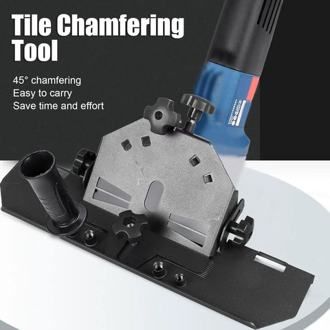 Cut Through Ceramic Like Butter Using This Heavy Duty 45 Degree Tile Chamfering Jig Fits 115 125mm Grinders Desktop Stone Polisher Guide For Slick Clean Bevels On All Projects.