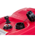 6 Gallon Portable Marine Fuel Tank With Gauge EPA Certified CARB Approved Built Rugged For Harsh Conditions Multi Layer Automotive Grade Construction Fits Most Outboard Engines with open cap detail