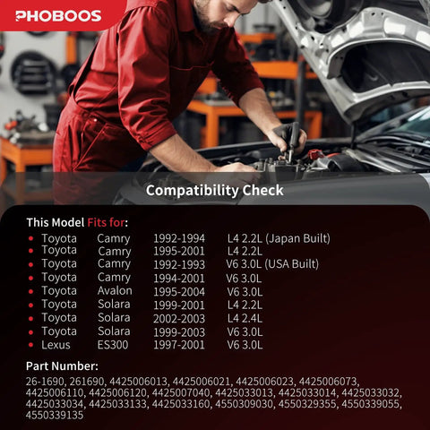 Mechanic checking Hydraulic Power Steering Rack And Pinion Assembly Compatible With Toyota Camry 1992-2001 Avalon 1995-2004