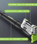 Cordless Leaf Blower With 2x2Ah Batteries And Fast Charger Lightweight 21V Electric Blower for Lawn Care, ergonomic design