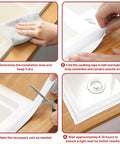 Steps to apply Caulk Tape Self Adhesive Sealant Strip Waterproof 1.5 Inch By 10.5 Foot for Kitchen Bathroom Edges