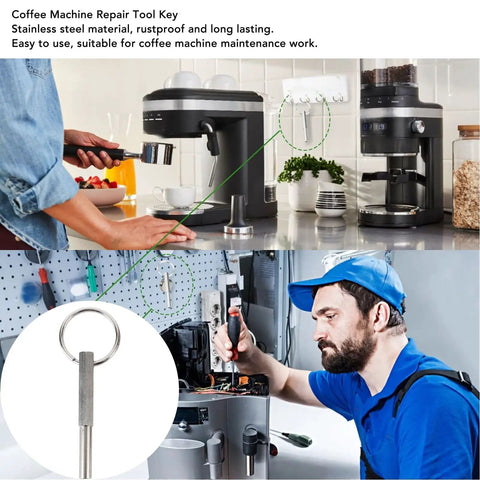 Ultimate 30 Piece Silicone O Ring Replacement Kit Compatible With Most Coffee Machines Featuring Stainless Steel Tool Key For Hassle Free Maintenance Seals That Resist High Heat And Leakage Keeping Your Cup Frothing And Tasting Like A Million Bucks. Stainless steel coffee machine repair tool key