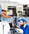 Top Pick 30 Pcs Silicone O Ring Repair Kit For Coffee Machines With Tool Key Stops Leaks Ensures Airtight Seal High Heat Resistance Maintains Elasticity Extends Life Espresso Brewers Drip Makers For Home Baristas Fixing Machines Easy And Fast Now stainless steel repair key for coffee machine maintenance