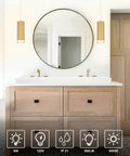 LED Pendant Light Fixtures Gold Cylindrical Pendant Lights For Kitchen Island Modern Living Areas Entryway Dining Room Bathroom And Bedroom 3 Pack Aluminum Alloy Body With Acrylic Shade over bathroom vanity