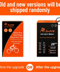 Old and new packaging of Two Pack Heavy Duty Bike Inner Tubes 20x1.50 1.75 1.90 Fits 38 406 Tires With AV32mm Schrader Valve