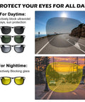 Daytime and nighttime glare protection with 4Pcs Polarized Clip Set For Meta Wayfarer Gen 2 Smart Glasses with UV Protection.