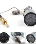 2 Inch Dual Scale Water Temperature Gauge With Yellow Backlight Mechanical Pointer Dial 52mm Car Thermometer 12V Sensor NPT