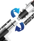 Powder Actuated Saddle Head Attachment For Pole Mounts And Ceiling Grid Installations showcasing easy locking twist system