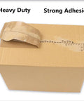 Two Roll Pack Clear Packing Tape With Dispenser 2.7 Mil Thick 1.88 Inch Wide 55 Yard Long Heavy Duty Moving Tape sealing a box