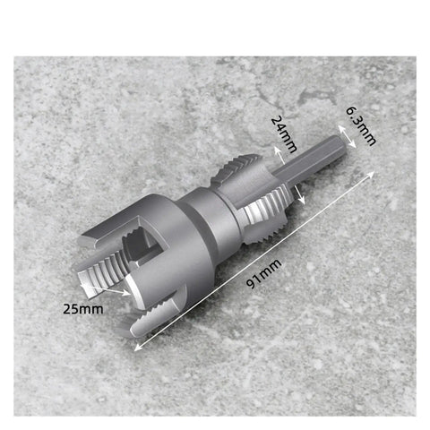 Heavy Duty Pipe Threader Kit For 1/2 And 3/4 Inch Npt Pipes With Internal External Reamer Tool compatible cutting tool for pipes.