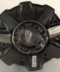 Matte Black Center Cap for 5 to 6 Lug Wheels, Flat Black Finish With Chrome Rivets, 7.875 Inch Diameter And 1.875 Inch Height, Part 1001-63