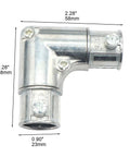 Ten Piece One Half Inch EMT to EMT Ninety Degree Corner Elbow Conduit Fittings Zinc Die Cast Rustproof Capped Couplings