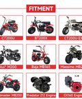 Mini Bike Chain Tensioner Kit With 420 Chain 42 Links for Predator 212 OHV Mini Bikes and Coleman CT200U fitment guide image
