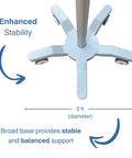 Base of Must Have Height Adjustable Mobile Ultrasound Cart With Probe Holders Wire Basket And Lockable Wheels