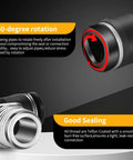 Push To Connect Fittings Kit 1/4 Inch Tube OD To 1/8 Inch NPT Male Quick Connect Assortment 24 Pieces with 360-degree rotation feature