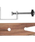 Jewelers Bench Pin Clamp For Workbenches No Drill Installation On Wood Or Iron Surfaces Secure Sawing, Shaping, Polishing.