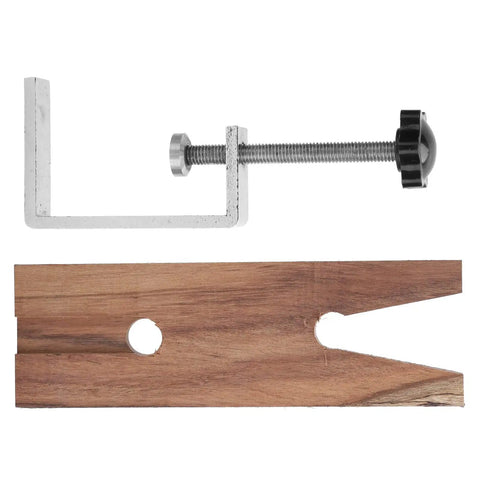 Jewelers Bench Pin Clamp For Workbenches No Drill Installation On Wood Or Iron Surfaces Secure Sawing, Shaping, Polishing.