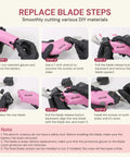 Heavy Duty Cordless Electric Scissors With A Badass 10000 Rpm Blade Assembly And Rechargeable 4v Battery System Built For Zero Sweat Fabric And Leather Trimming Projects blade replacement steps.