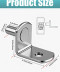 25 Pack Heavy Duty Shelf Pins 5mm Stainless Steel Cabinet Hardware Rock Solid Drawer Support Pegs showing size dimensions and design.