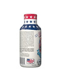 Heavy Hitting Ultrasonic Gun Cleaner 4X Ultra Concentrated Solution 4 Oz bottle featuring patriotic design and instructions.