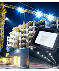 JUDYSSY Led Floodlight Ip68 Waterproof 220 10W 20W 30W 50W 100W Outdoor Garden Projector Lighting in construction setting.