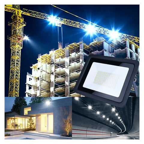 JUDYSSY Led Floodlight Ip68 Waterproof 220 10W 20W 30W 50W 100W Outdoor Garden Projector Lighting in construction setting.
