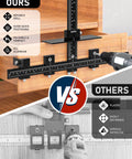 Aluminum Cabinet Hardware Jig With Center Punch For Precise Handle And Drawer Installations Pro Grade Template Tool With Laser Cut Marking Guide.