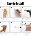 Installation steps for Rustic Wall Mount Coat Rack With Five Triple Hooks Heavy Duty Solid Wood Coat Hanger.