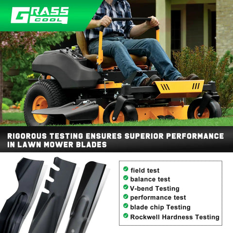 Heavy Duty Mower Blades 482878 Set For Scag Tiger Cub Wildcat Turf Tiger 36 Inch And 52 Inch Decks Replacement Ferris 21227S 5101756S