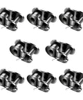 Eight Piece 420 Roller Chain Master Link Set With Offset Half And Crank Links, Manganese Steel, for Bicycle and Motorcycle Chains.