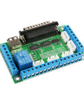 5 Axis Breakout Board For Stepper Motor Driver CNC Mill With Two Stage Signal Processing Anti Jamming Relay Output Interface