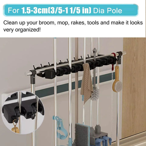 Must-Have All In One Cleaning Tool Cart and Organizer for Home, Office, School, and Restaurant - Mop and Broom Holder with Quick Drainage