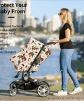 All In One Baby Car Seat Canopy And Nursing Cover, Breathable Multi Use Shield for Stroller, with child protection text