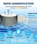 4 Pack HWF62 Humidifier Filter A Replacement For Holmes Sunbeam Humidifier showcasing honeycomb design and filtration benefits.