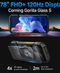 Tough As Nails Unlocked Rugged Smartphone With 64MP Night Vision And 50MP Wide Lens, showcasing 6.78" FHD+ 120Hz display.