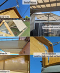 90 Percent UV Blocking Shade Cloth for Patio and Outdoor Spaces 8x20 Ft Pergola Sun Shade Cover installation methods