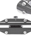 8 Inch Hand Held Crimp Heat Sealer For Bags Portable Stainless Steel Tool with Insulated Grips, close-up of heating plates.