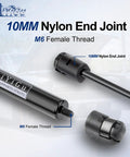 Heavy Duty Front Hood Struts For 07 08 09 10 11 Toyota Camry Gas Lift Jacks And Shock Absorbers 2 Pack close-up of nylon end joints and threads