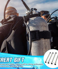 Scuba Tank Holder And Rack Gear Up For Up To Three Cylinders Durable PVC Plastic Dive Carrier To Keep Tanks From Rolling During Transport In Cars Trucks And Boats