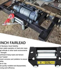 Beefy 2000Lb Winch Roller Fairlead For Steel Cable, 126mm 4.96in, mounted on steel winch frame with rollers