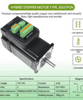 Nema23 Closed Loop Stepper Motor With Integrated Digital Hybrid Servo Drive System 2 Nm Torque 24 To 48V DC RS232 1000 Line Encoder