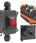 Waterproof Inline Rocker Switch Box For 12V To 24V Systems, 20A Lighted On Off Toggle Switch For Equipment And Automotive