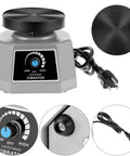 4 Inch Lab Vibrator Shaker Oscillator 110V for Plaster and Gypsum Mixing with adjustable control knob and power cord