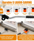 Heavy Duty Furniture Movers And Rolling Dolly Kit Built For Brutally Heavy Loads Smooth Sailing Moving Day Hustle Apartment Friendly Couch Sliders And Appliance Glide Tools with height-raising blocks for easy maneuvering.