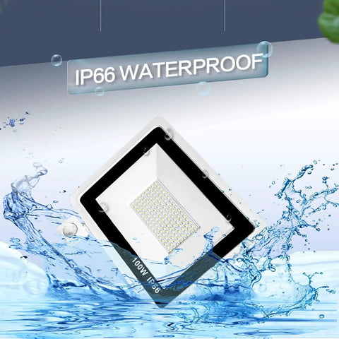 JUDYSSY Motion Sensor Led Floodlight 10-100W, 800-8000Lm Led Security Light IP, 100W waterproof spotlight in water.