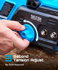 Tool-free chain tension adjuster on 40V 16 Inch Cordless Chainsaw With Brushless Motor Two 4Ah Batteries And Charger Tool Free Chain Tension Auto Oiling Built For Easy Yard Work Beast Power Cutting Tree Trimming Firewood And Woodworking
