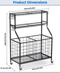 Garage Sports Gear Organizer Rack With Steel Construction Basketball Rack With Bat Holder And Hooks