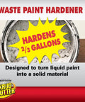 Waste Paint Hardener 3.5 Oz Odorless Solidifier For No Mess Disposal Of Latex And Acrylic Paint packaging image