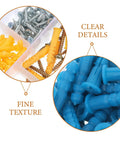 Close-up of Heavy Duty Wall Anchors Kit with rubber expansion plugs and self tapping screws for drywall concrete and hollow doors.